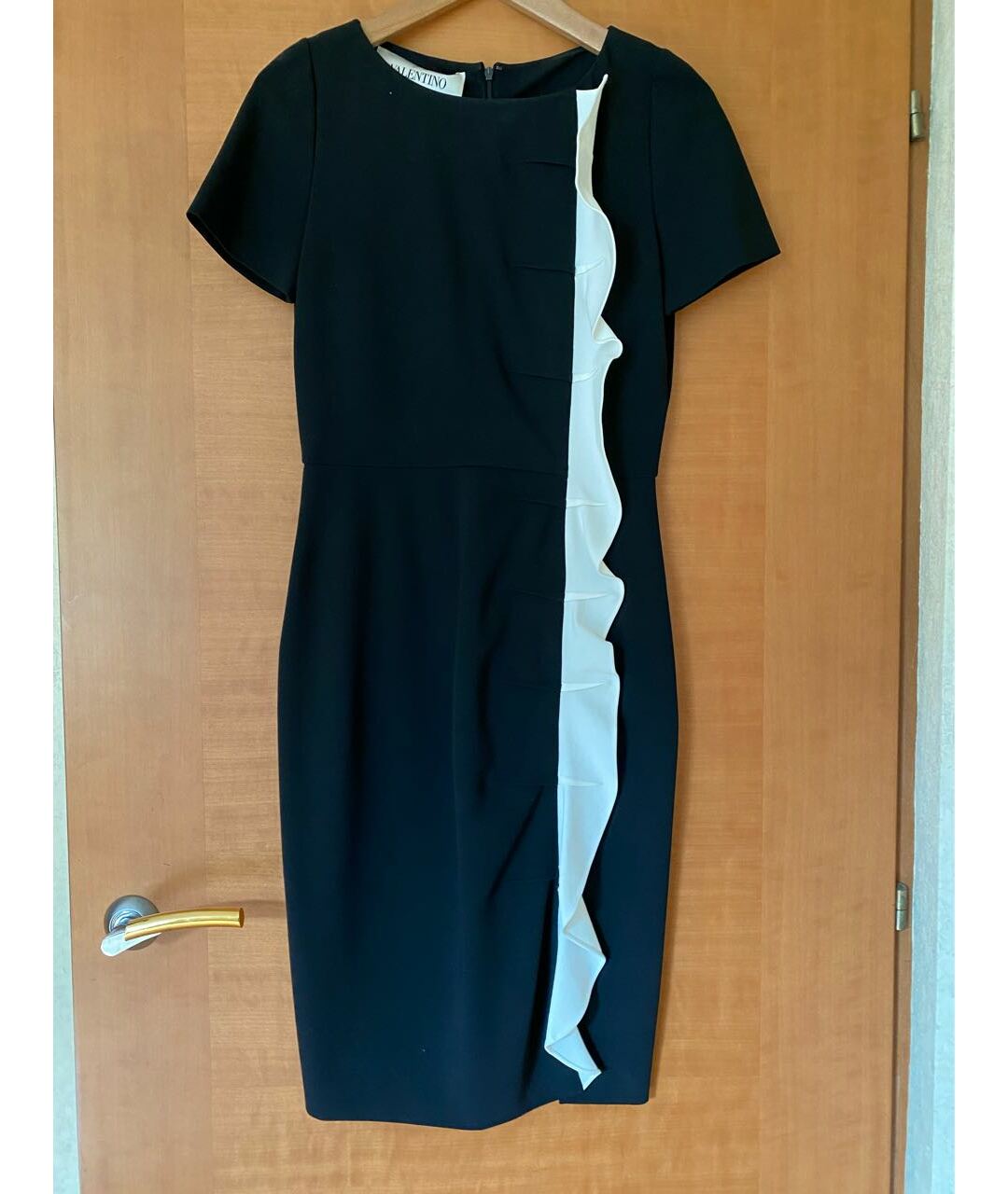 VALENTINO Черное вискозное коктейльное платье, фото 7