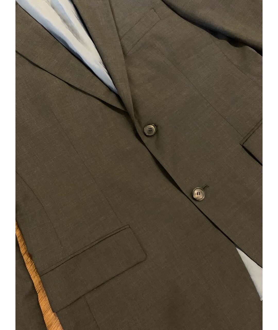 HUGO BOSS Антрацитовый шерстяной пиджак, фото 3