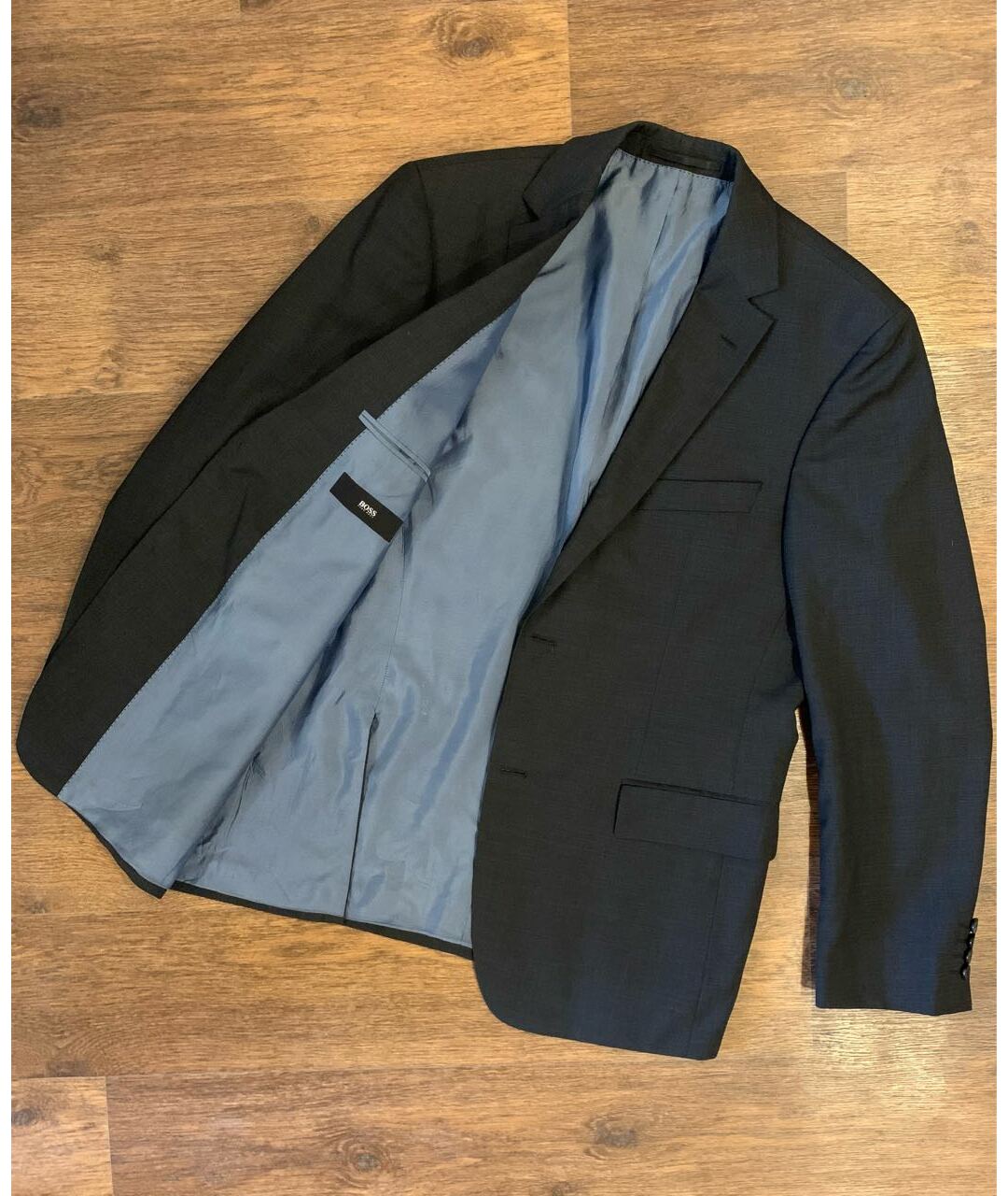 HUGO BOSS Антрацитовый шерстяной пиджак, фото 2