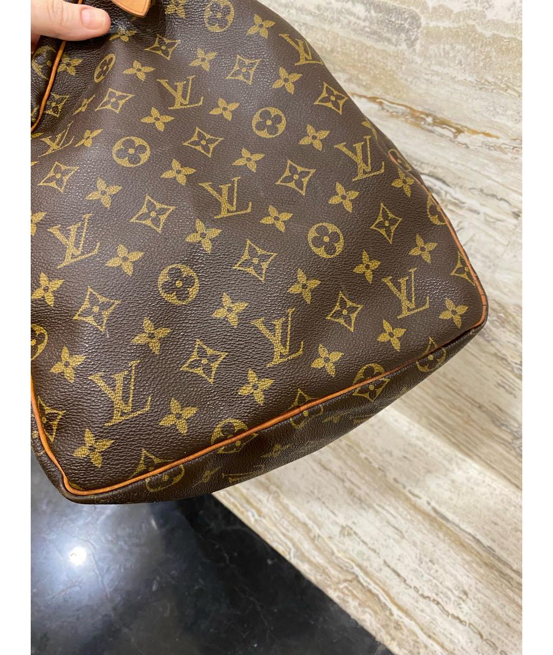 LOUIS VUITTON Коричневая дорожная/спортивная сумка, фото 6