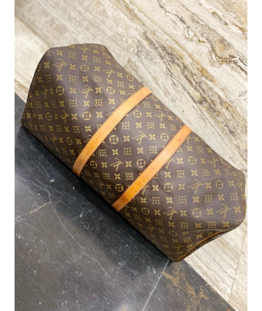 LOUIS VUITTON Коричневая дорожная/спортивная сумка, фото 3