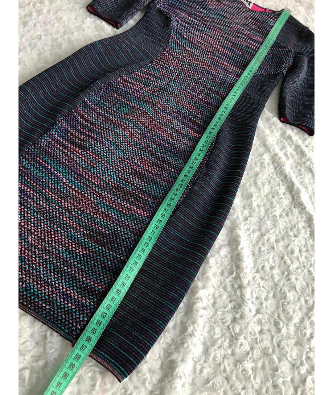 MISSONI Синее вискозное повседневное платье, фото 4