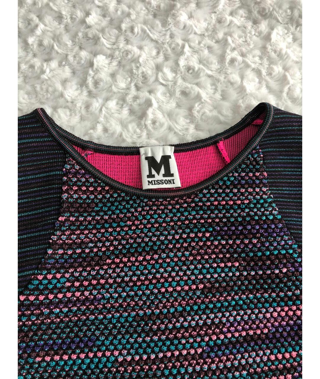 MISSONI Синее вискозное повседневное платье, фото 3
