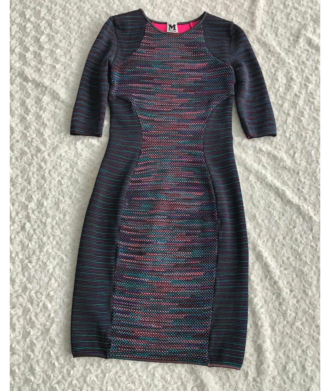 MISSONI Синее вискозное повседневное платье, фото 9