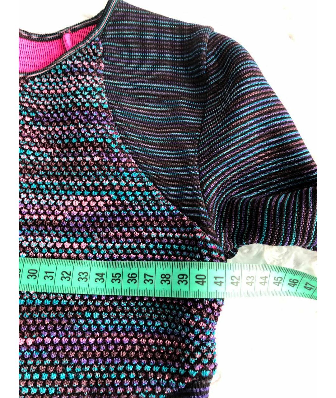 MISSONI Синее вискозное повседневное платье, фото 5