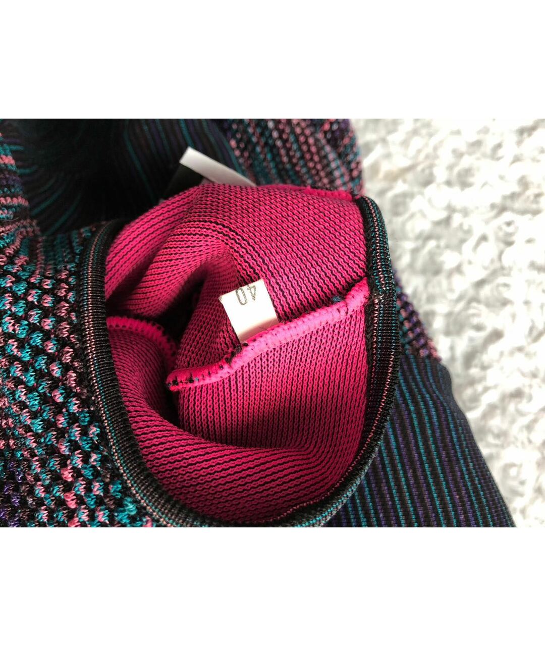 MISSONI Синее вискозное повседневное платье, фото 6