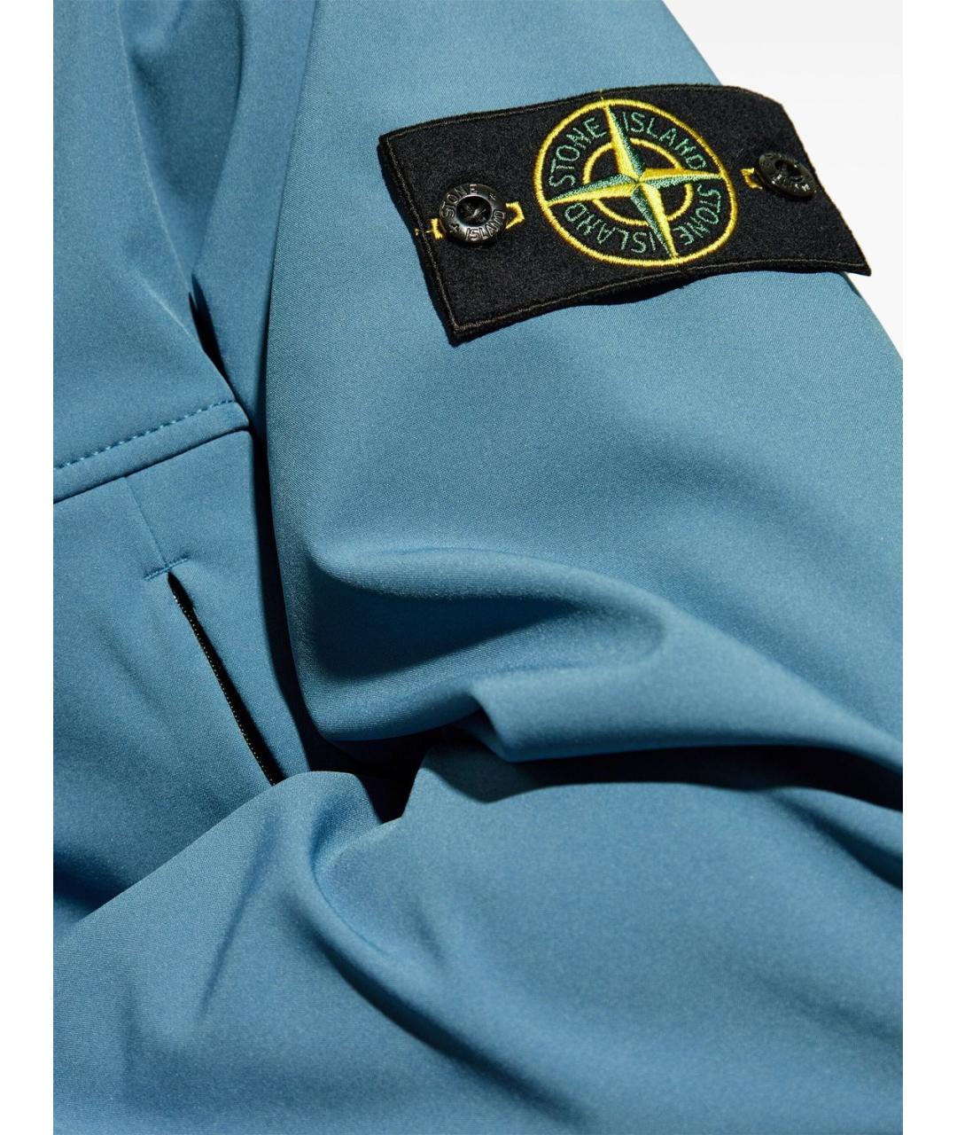 STONE ISLAND Синяя полиэстеровая куртка, фото 2