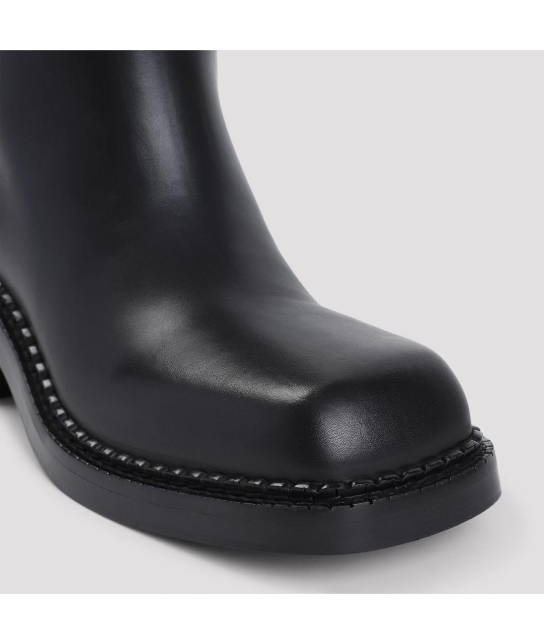 PRADA Черные кожаные сапоги, фото 4