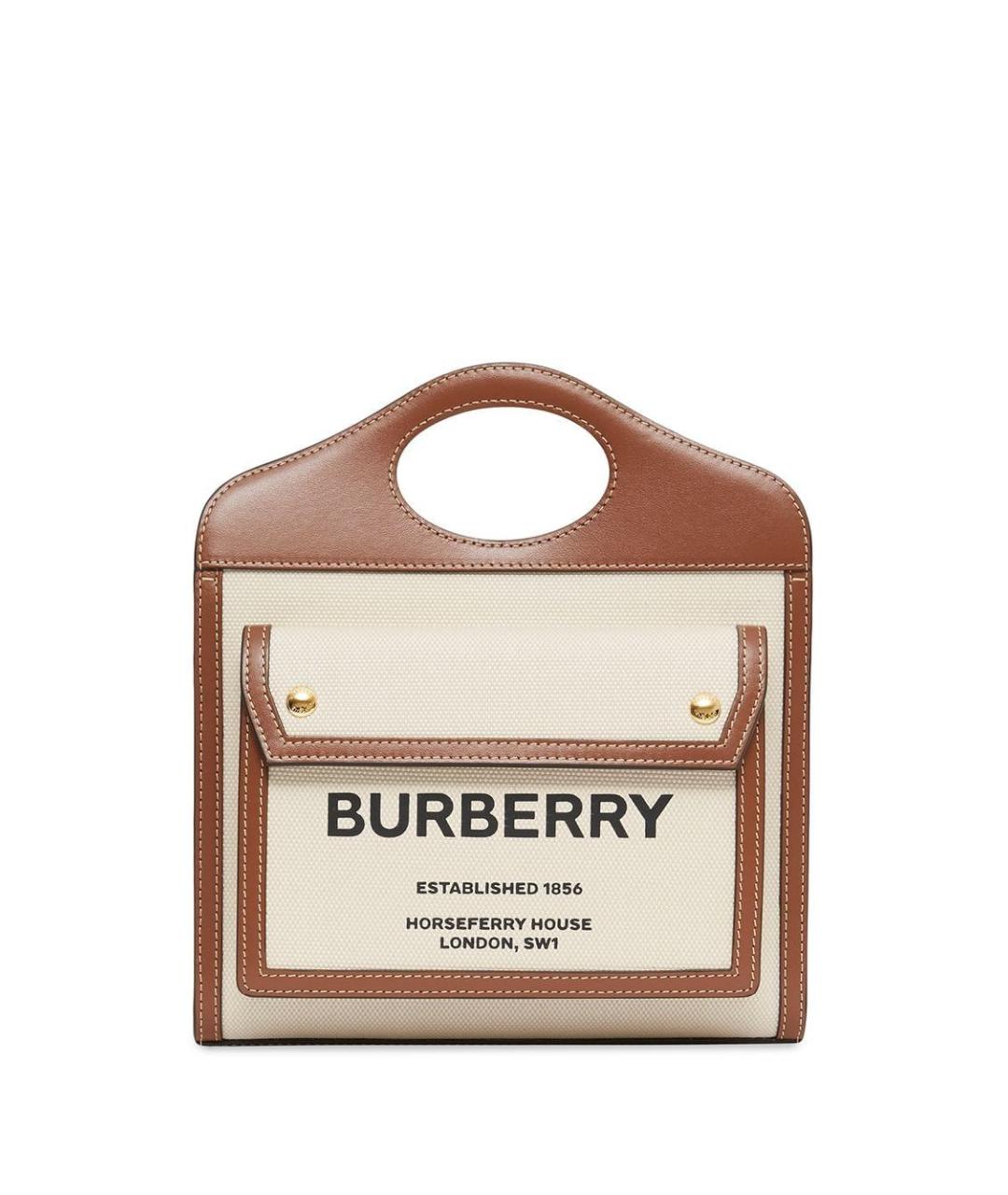 BURBERRY Бежевая сумка тоут, фото 1