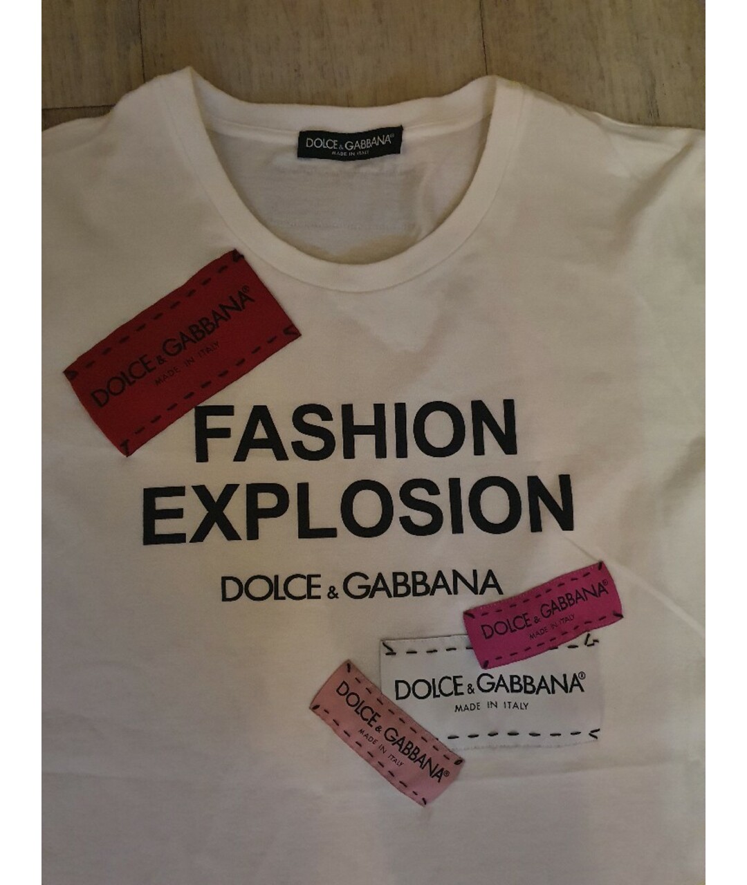 DOLCE&GABBANA Белая хлопковая футболка, фото 3
