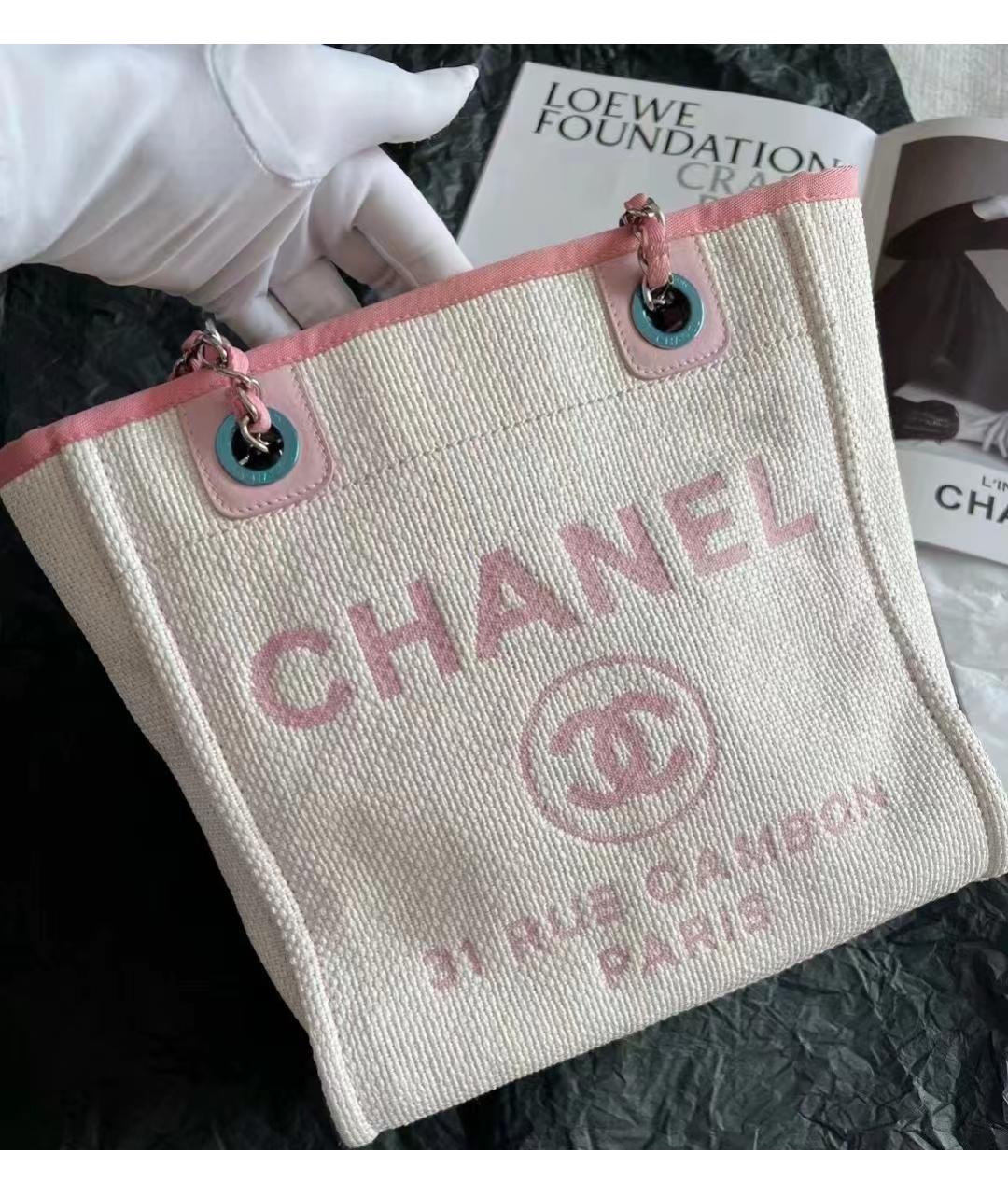 CHANEL Розовая сумка тоут, фото 4