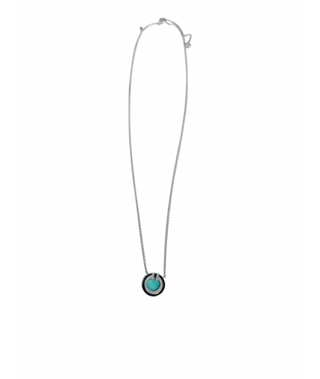 TIFFANY&CO Бирюзовое колье из белого золота, фото 1