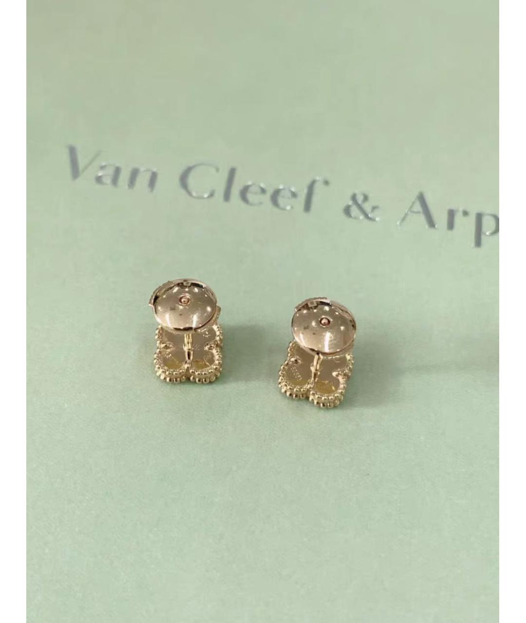 VAN CLEEF & ARPELS Черные серьги из желтого золота, фото 2