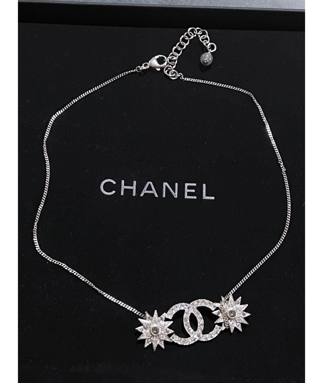 CHANEL Серебряное колье, фото 7