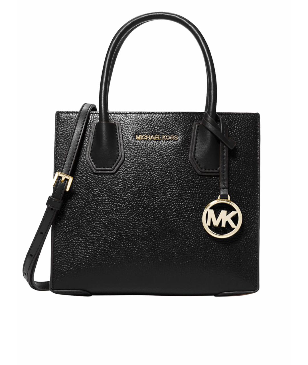 MICHAEL MICHAEL KORS Черная кожаная сумка тоут, фото 1