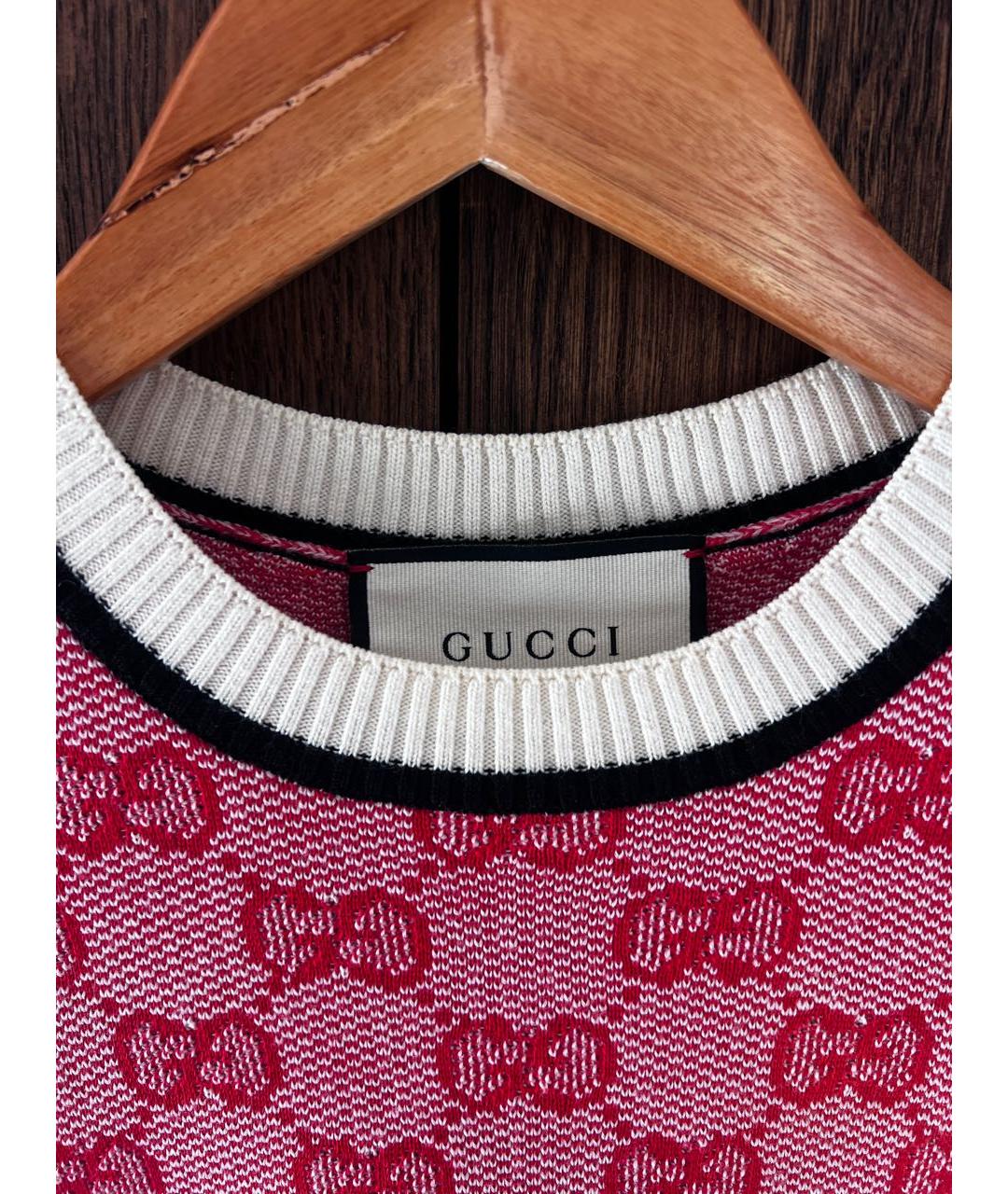 GUCCI Красный джемпер / свитер, фото 3