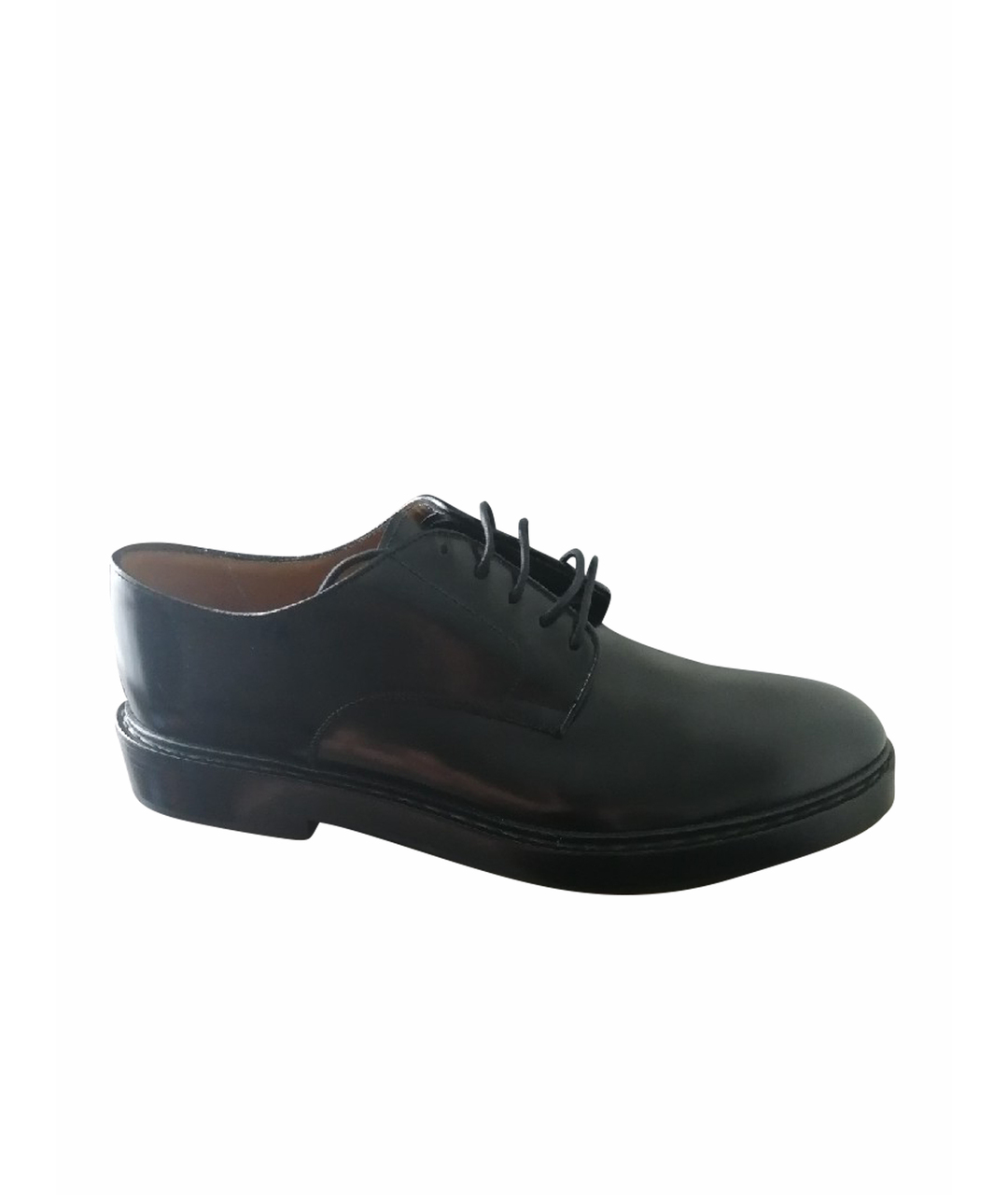 GIORGIO ARMANI Черные кожаные туфли, фото 1