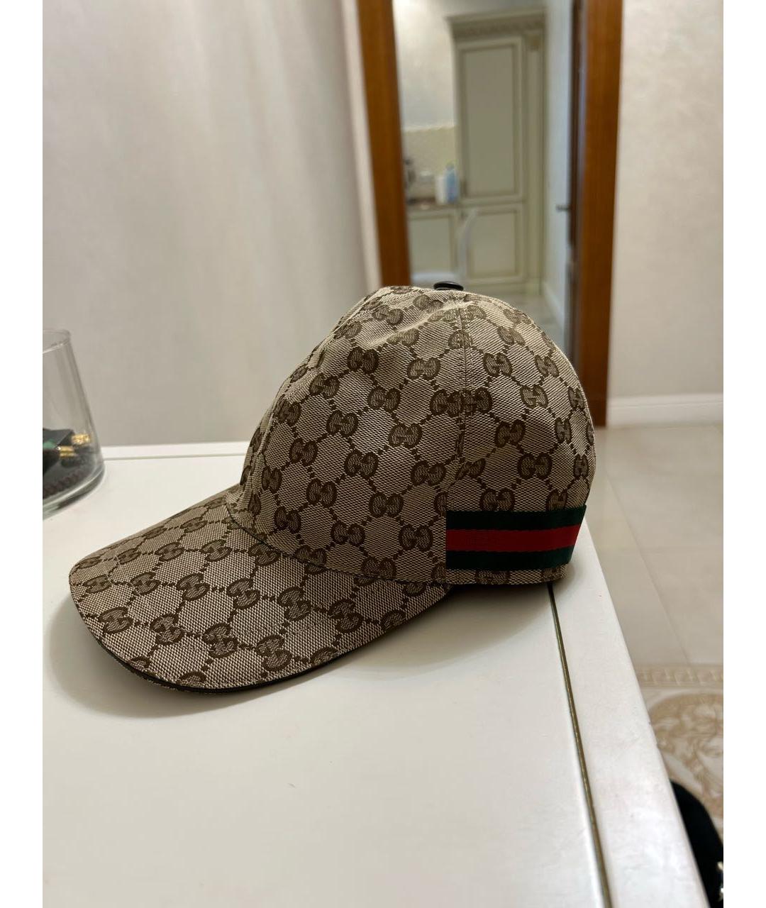 GUCCI Бежевая кепка, фото 2