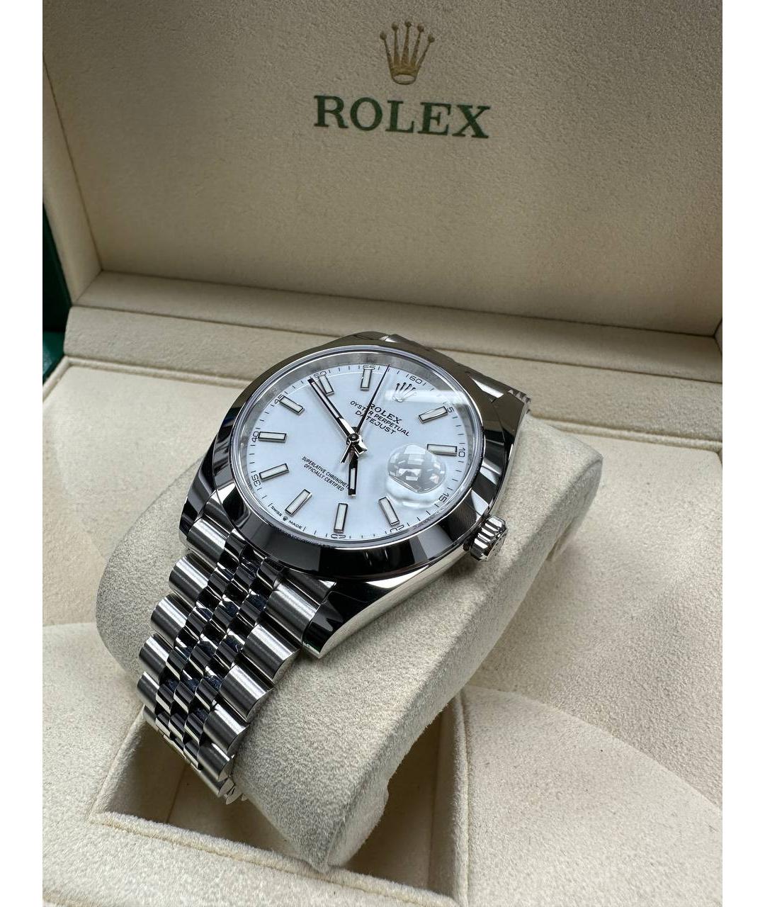 ROLEX Серебряные часы, фото 4