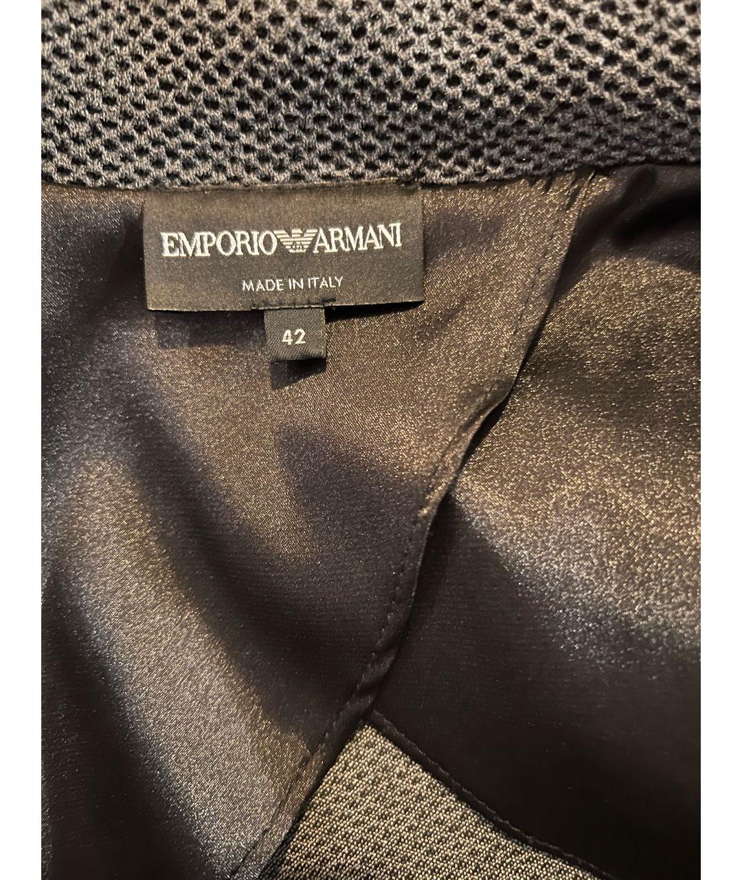 EMPORIO ARMANI Серый шерстяной жакет/пиджак, фото 3