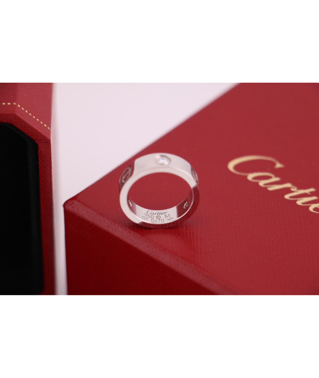 CARTIER Серебряное кольцо из белого золота, фото 4