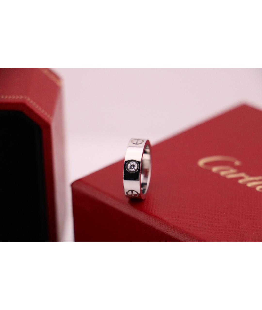 CARTIER Серебряное кольцо из белого золота, фото 5