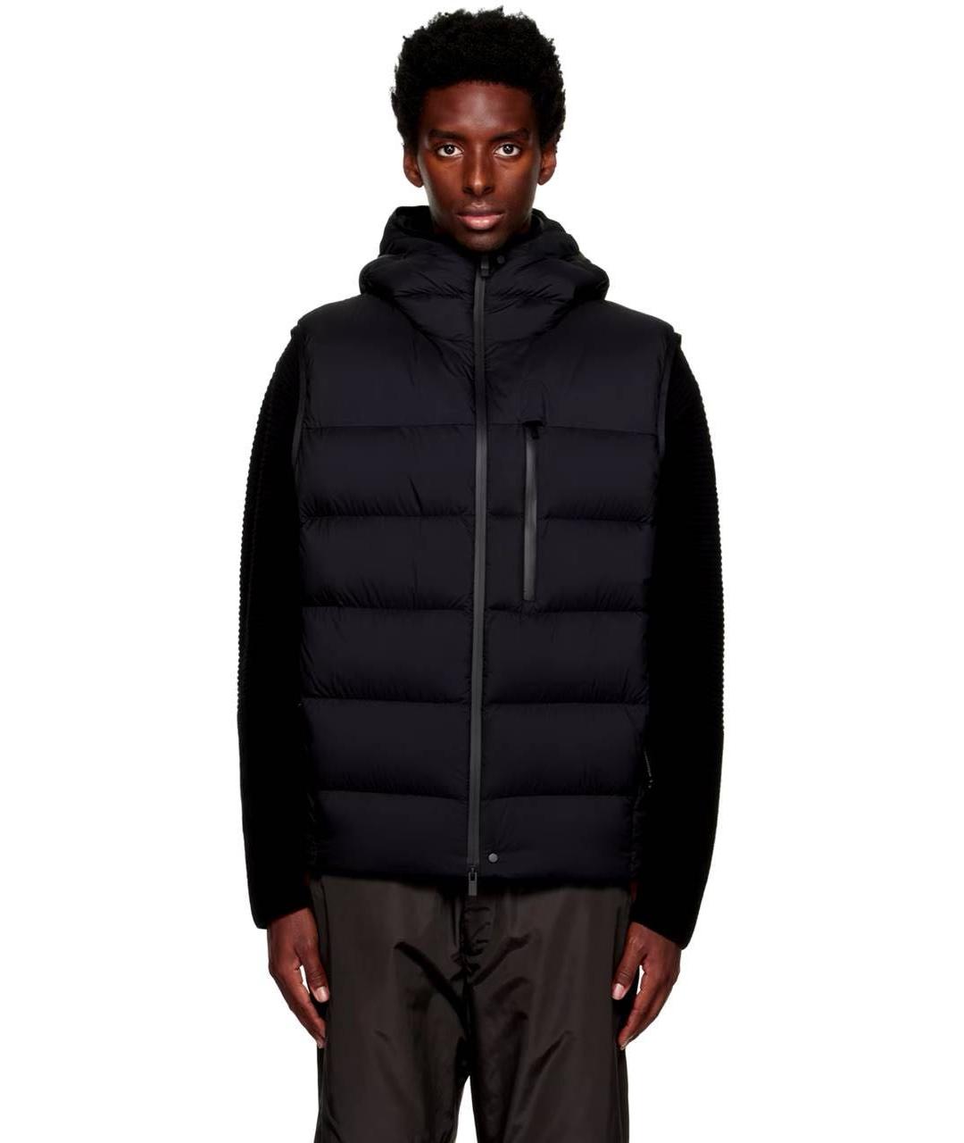 MONCLER Черный жилет, фото 5