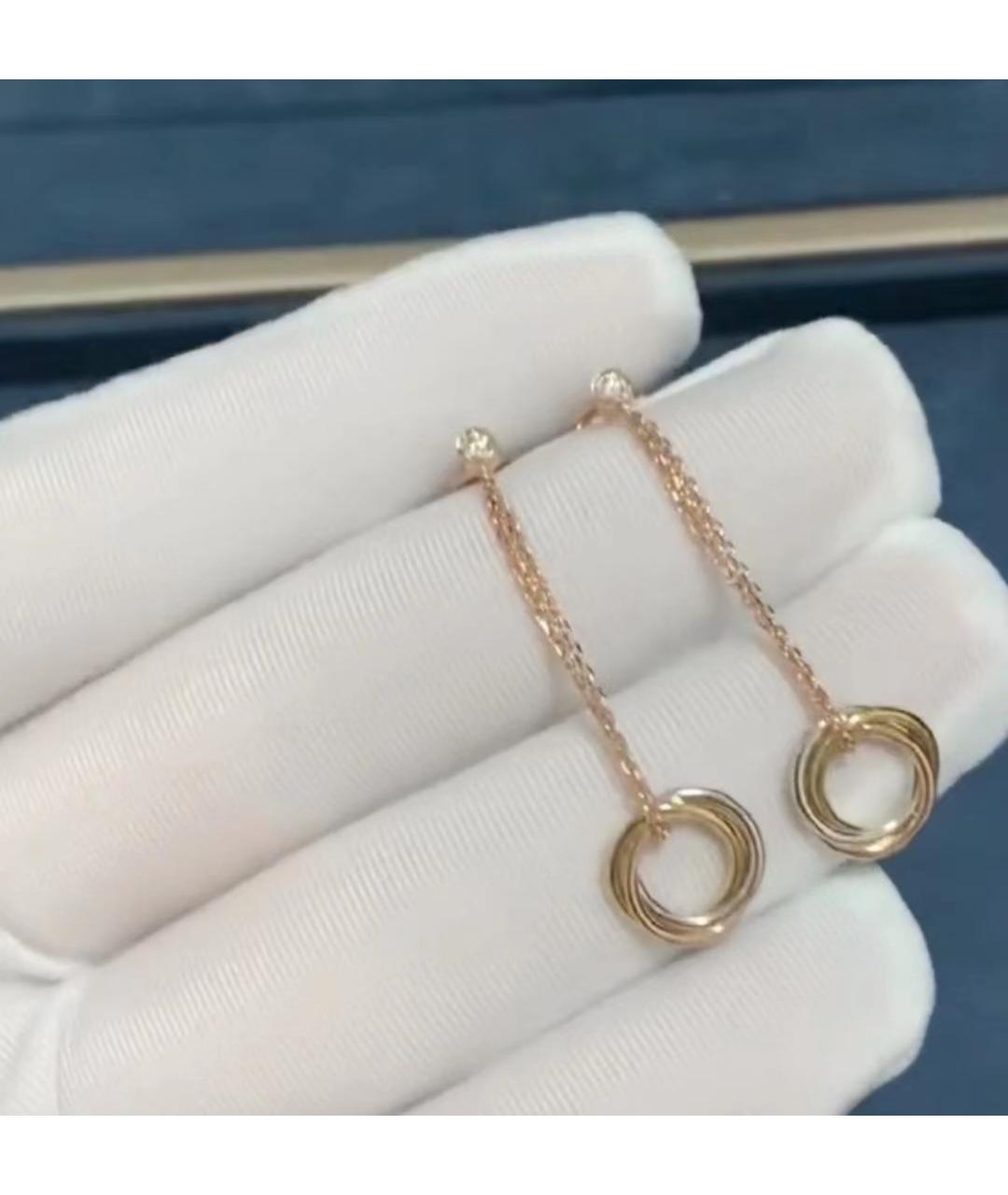 CARTIER Золотые серьги из желтого золота, фото 5