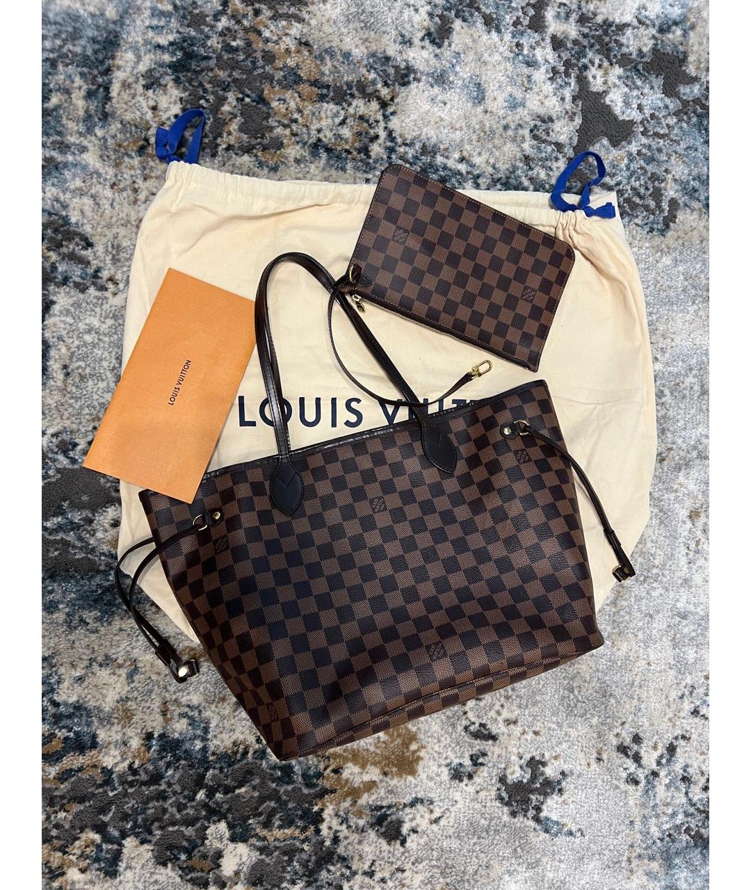 LOUIS VUITTON Коричневая сумка тоут, фото 2