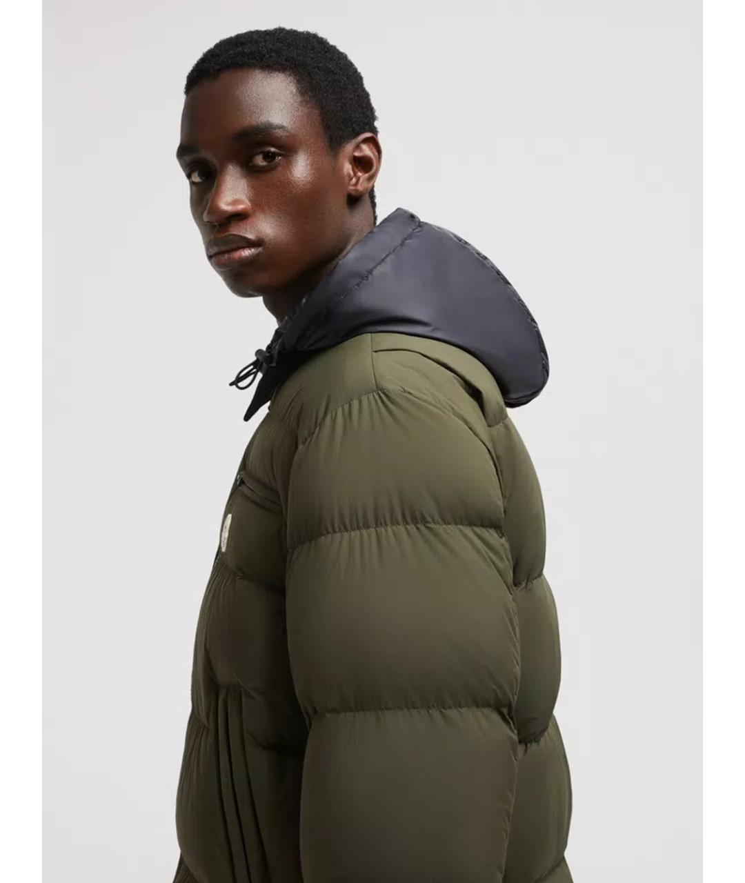 MONCLER Хаки куртка, фото 4