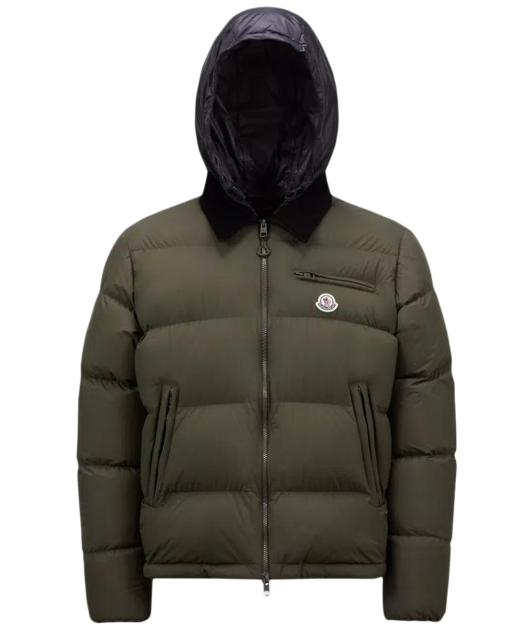 MONCLER Хаки куртка, фото 1