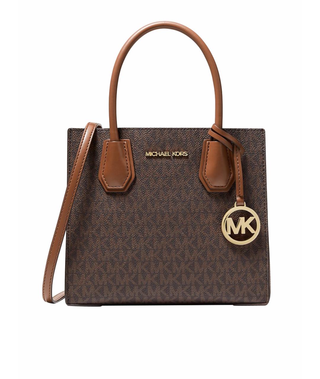 MICHAEL MICHAEL KORS Коричневая кожаная сумка тоут, фото 1