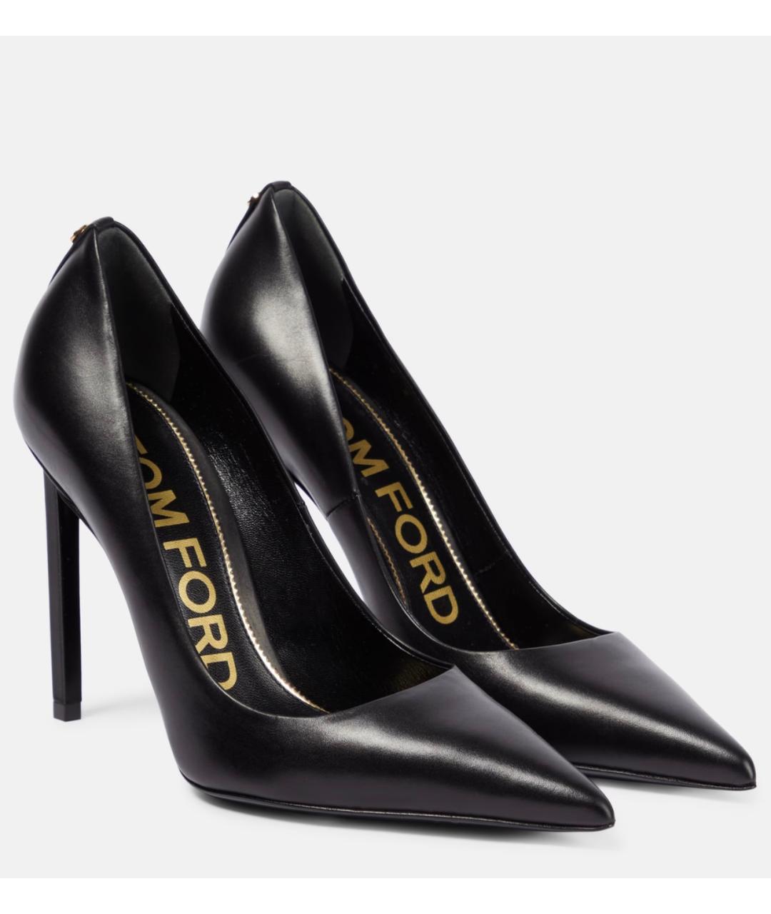 TOM FORD Черные кожаные туфли, фото 6