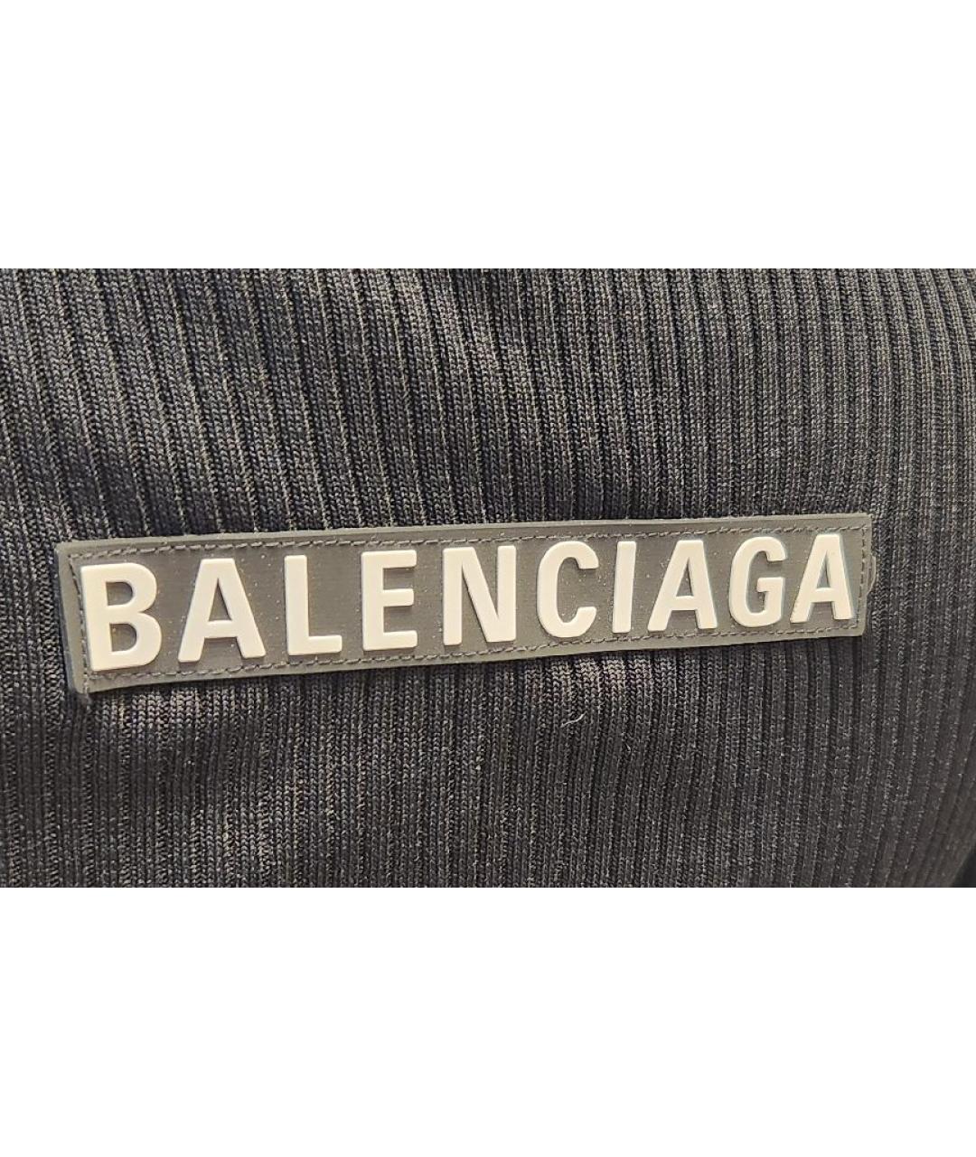 BALENCIAGA Черный полиэстеровый джемпер / свитер, фото 4