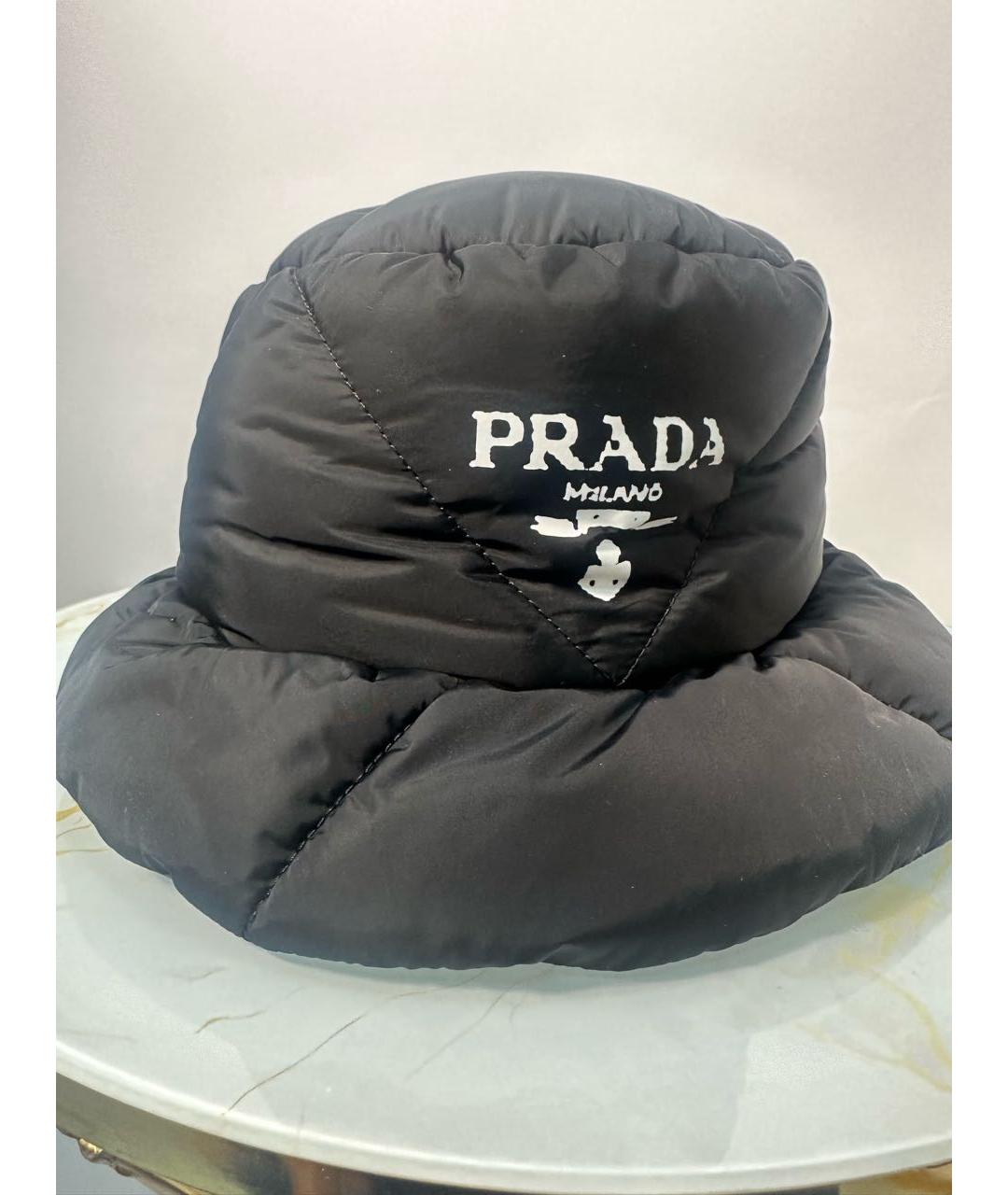 PRADA Черная шапка, фото 5