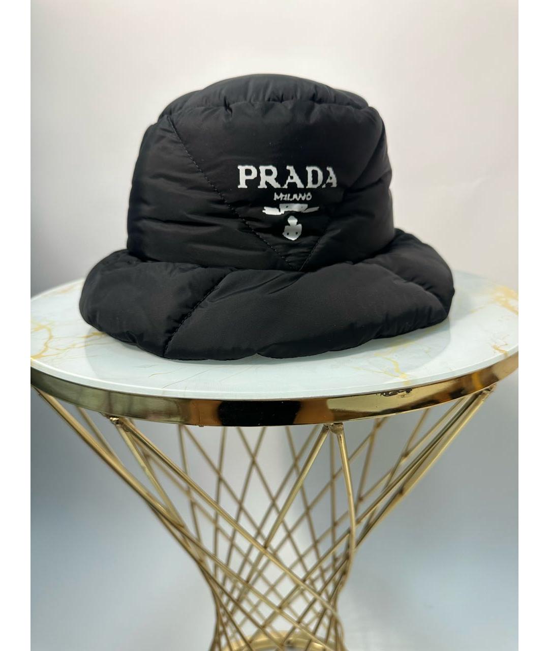 PRADA Черная шапка, фото 2