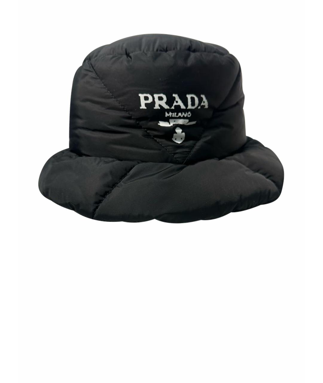 PRADA Черная шапка, фото 1