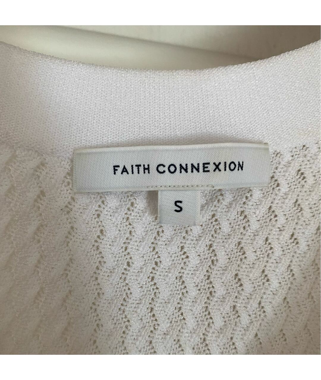 FAITH CONNEXION Белое повседневное платье, фото 4