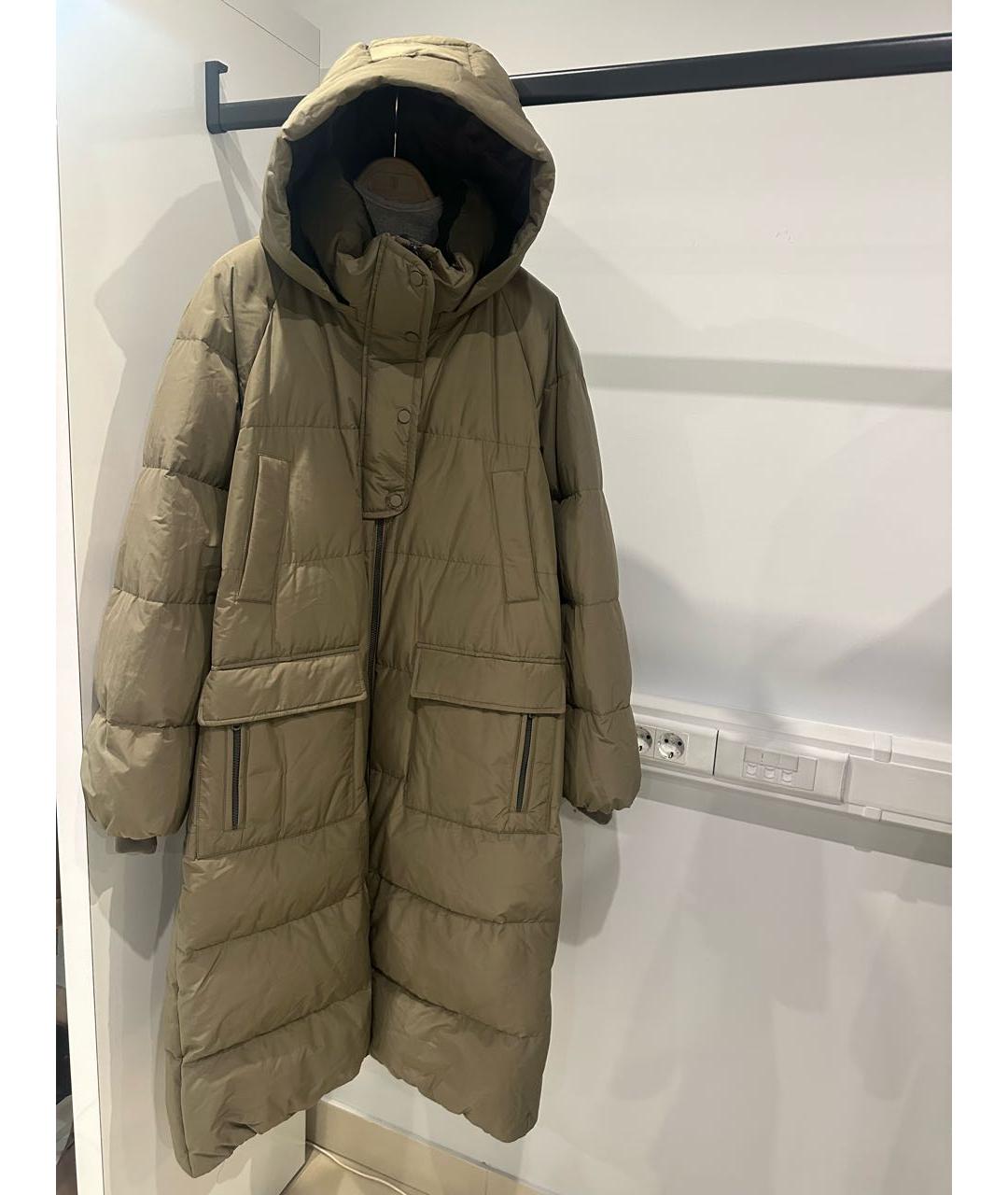 BRUNELLO CUCINELLI Хаки пуховик, фото 6