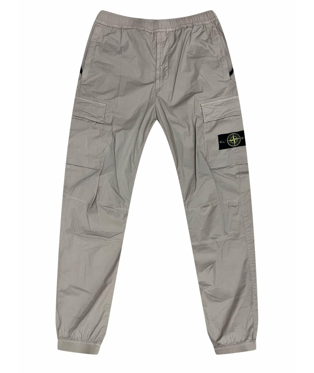 STONE ISLAND Фиолетовые хлопковые повседневные брюки, фото 1