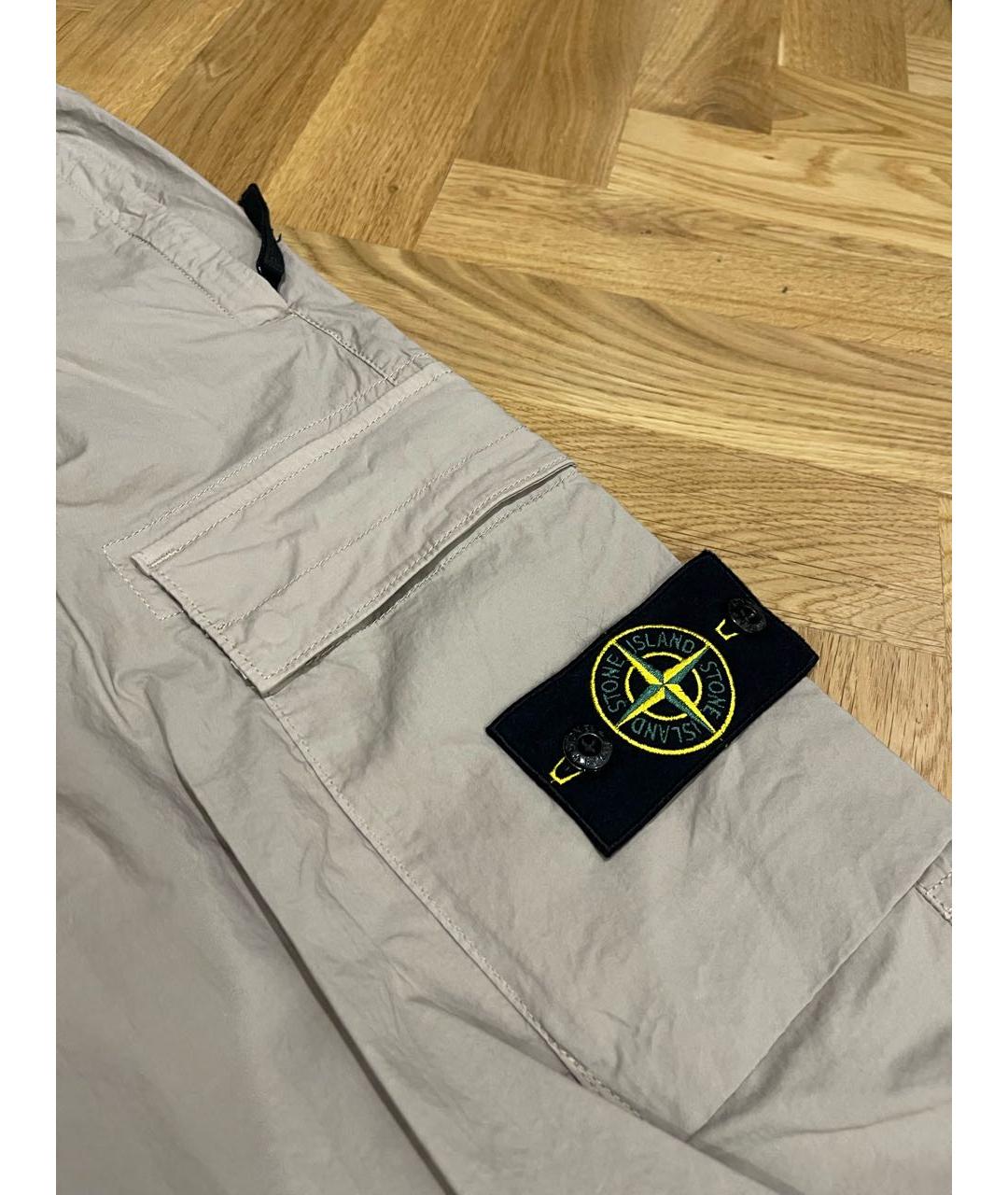 STONE ISLAND Фиолетовые хлопковые повседневные брюки, фото 4