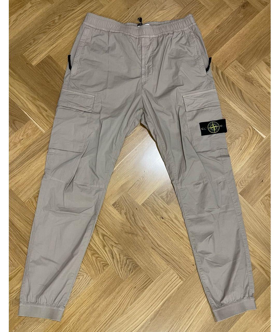 STONE ISLAND Фиолетовые хлопковые повседневные брюки, фото 5