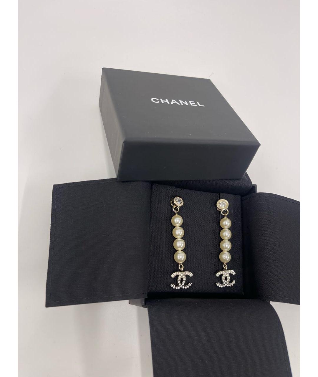 CHANEL Серебряные латунные серьги, фото 3