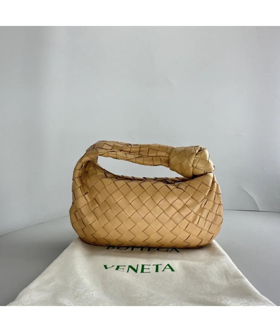 BOTTEGA VENETA Коричневая кожаная сумка с короткими ручками, фото 2