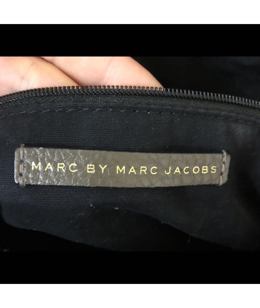 MARC BY MARC JACOBS Коричневая кожаная сумка с короткими ручками, фото 5