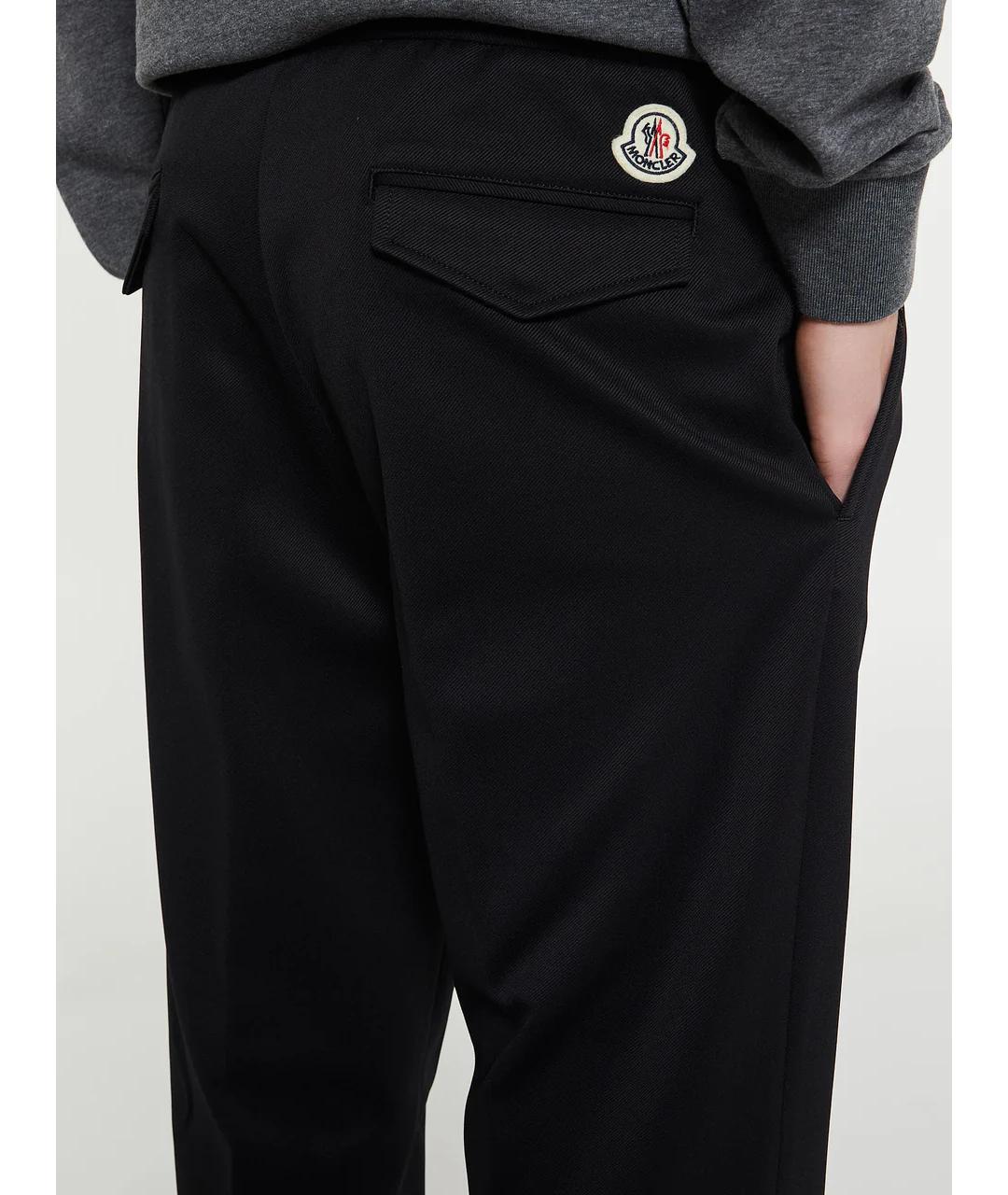 MONCLER Черные повседневные брюки, фото 6