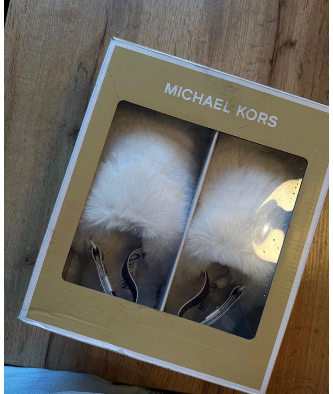 MICHAEL KORS Белые шлепанцы, фото 4