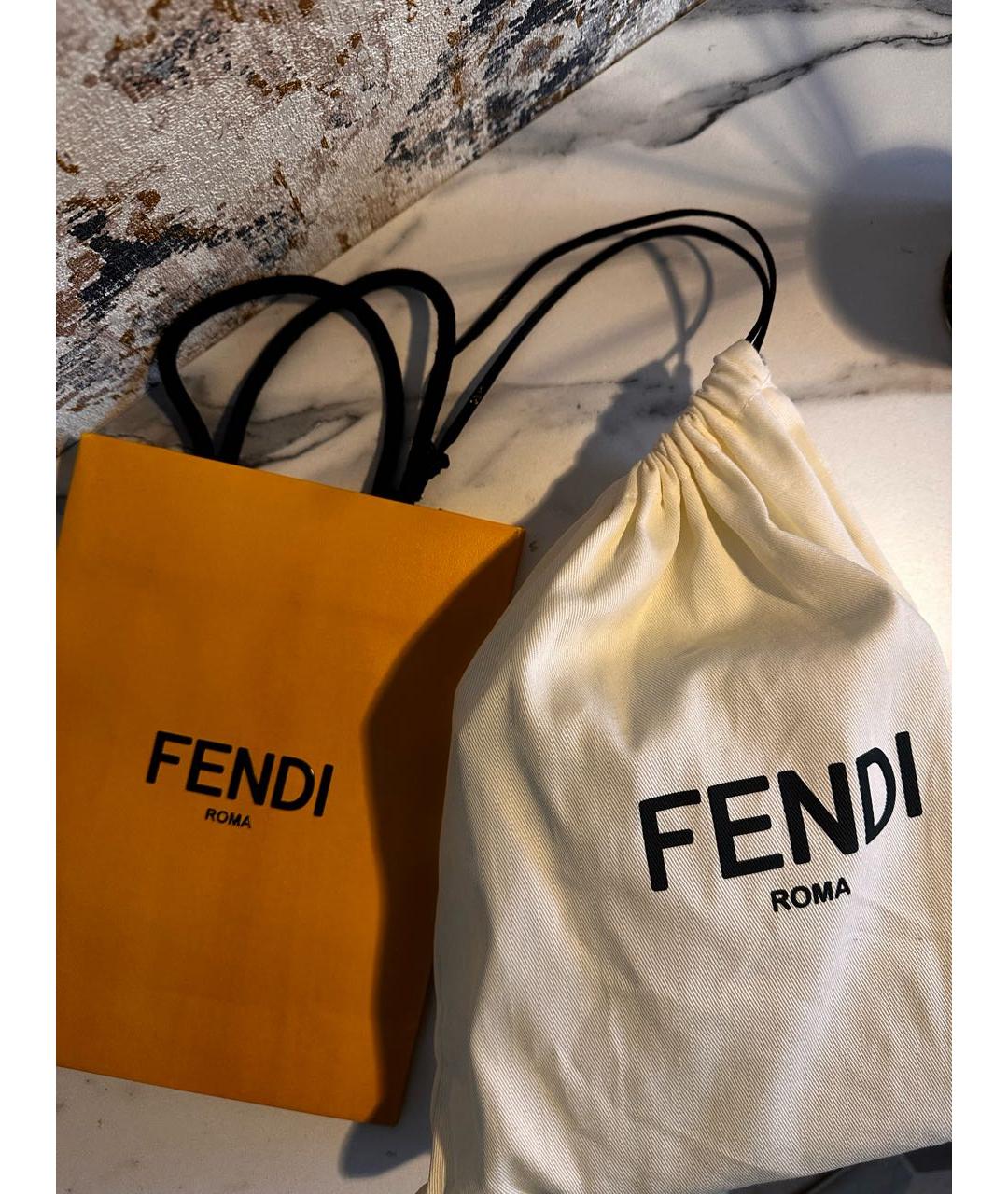 FENDI Коричневая сумка тоут, фото 4