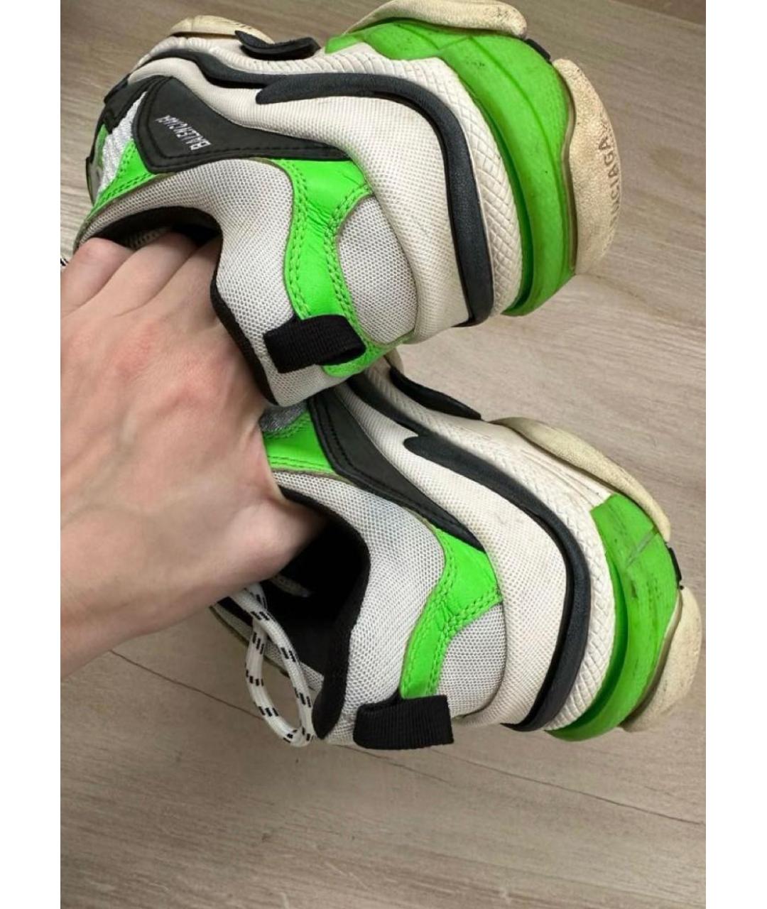 BALENCIAGA Зеленые текстильные кроссовки, фото 5