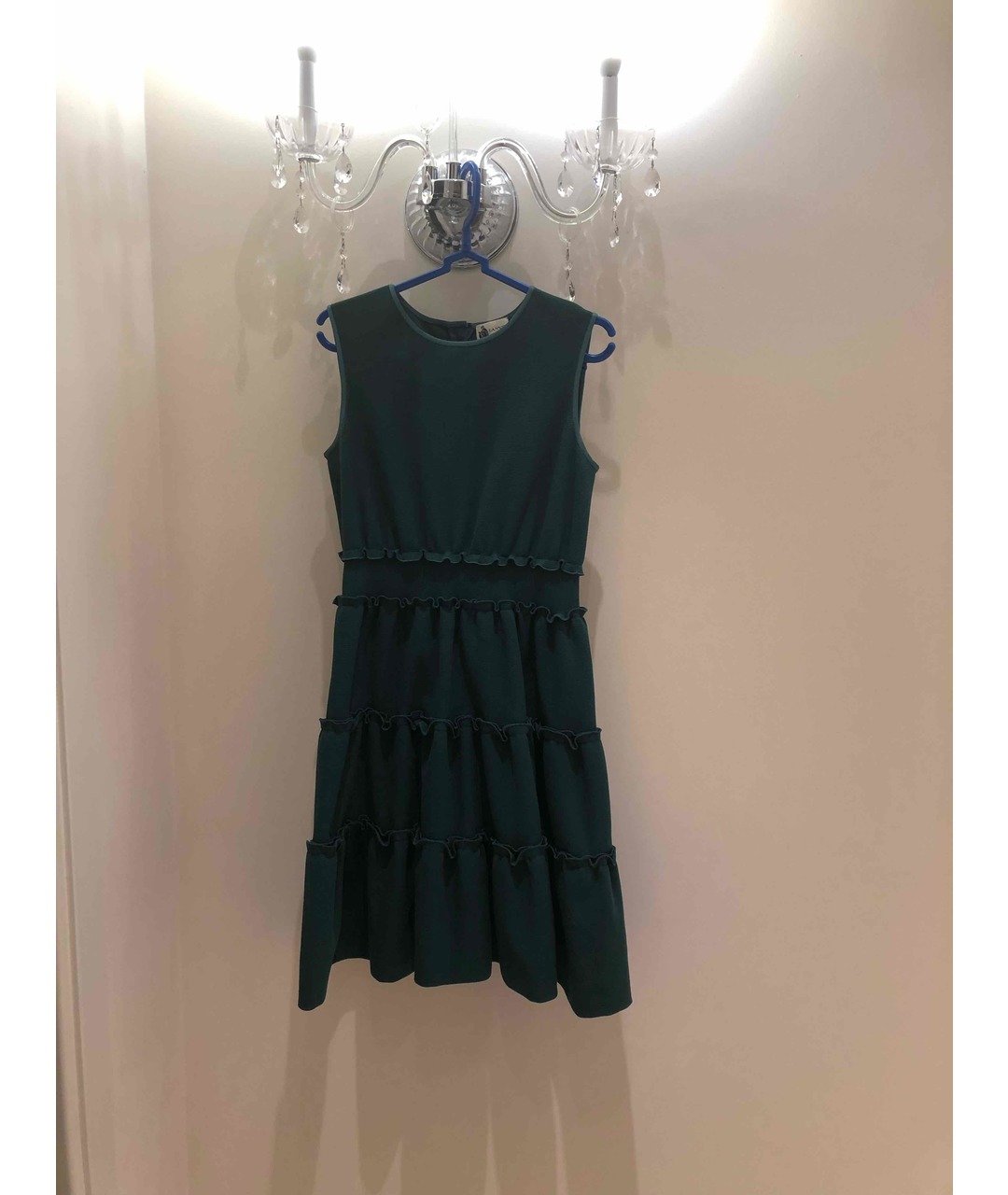 LANVIN Зеленые хлопко-эластановое коктейльное платье, фото 5